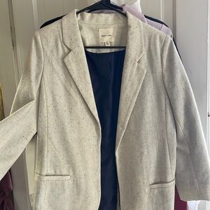 Cream and Navy Blazer